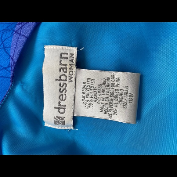 Blue Sheath Dress, plus size - Picture 2 of 2